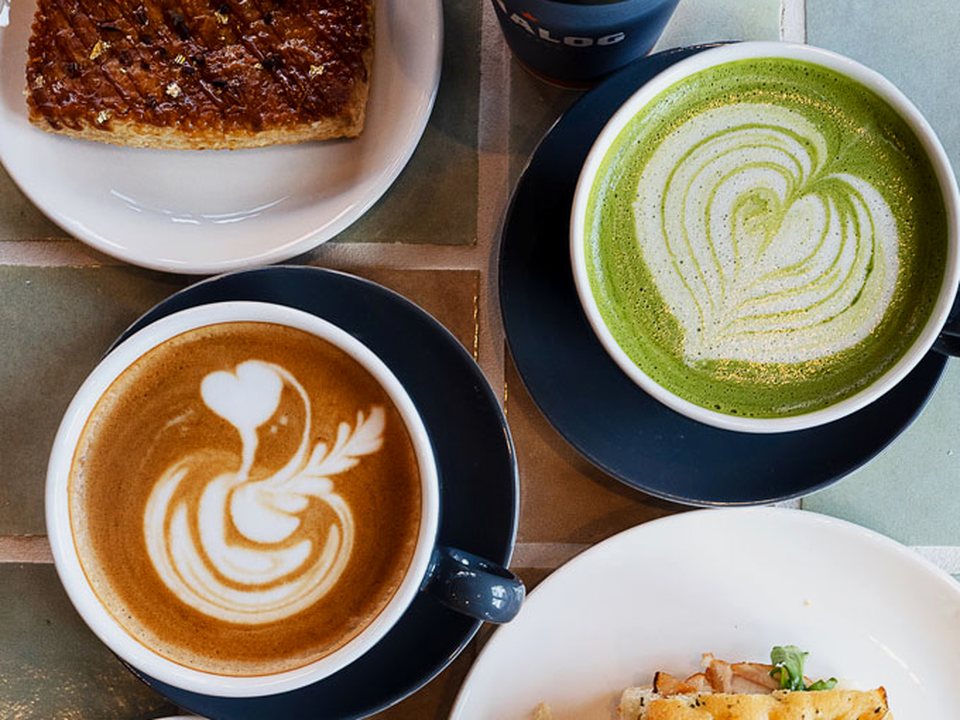 Iced Strawberry Matcha Latte